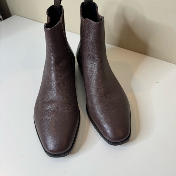 Coach Dark Brown Leather Ankle Graham Chelsea Boot size 13 - Picture 1 of 11